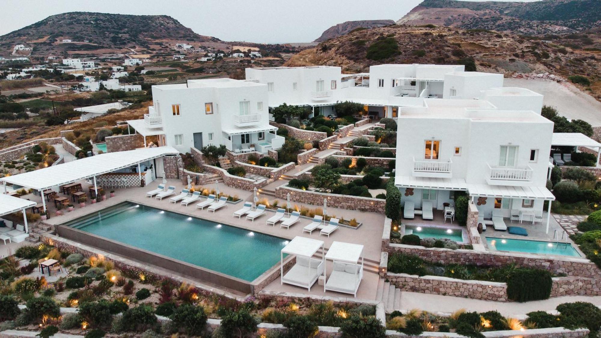 Milos Breeze Boutique Hotel Pollonia ภายนอก รูปภาพ